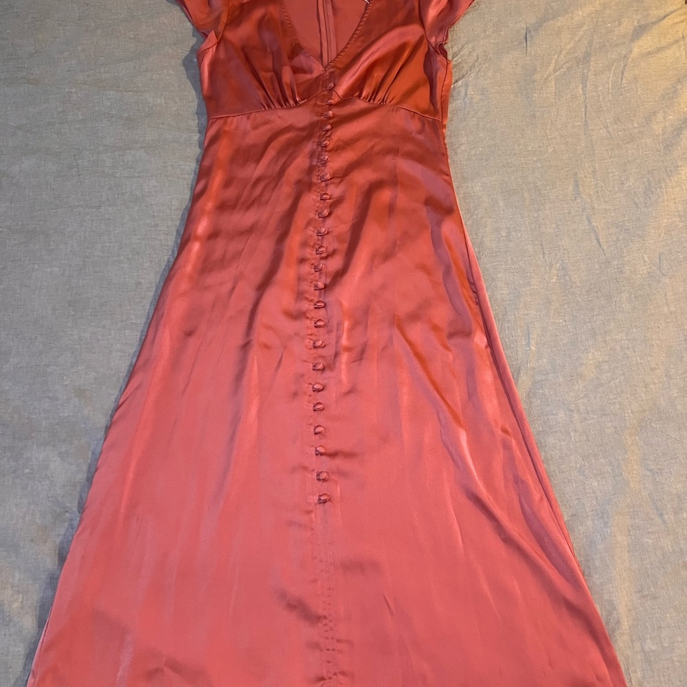 Elegant Rust Dress